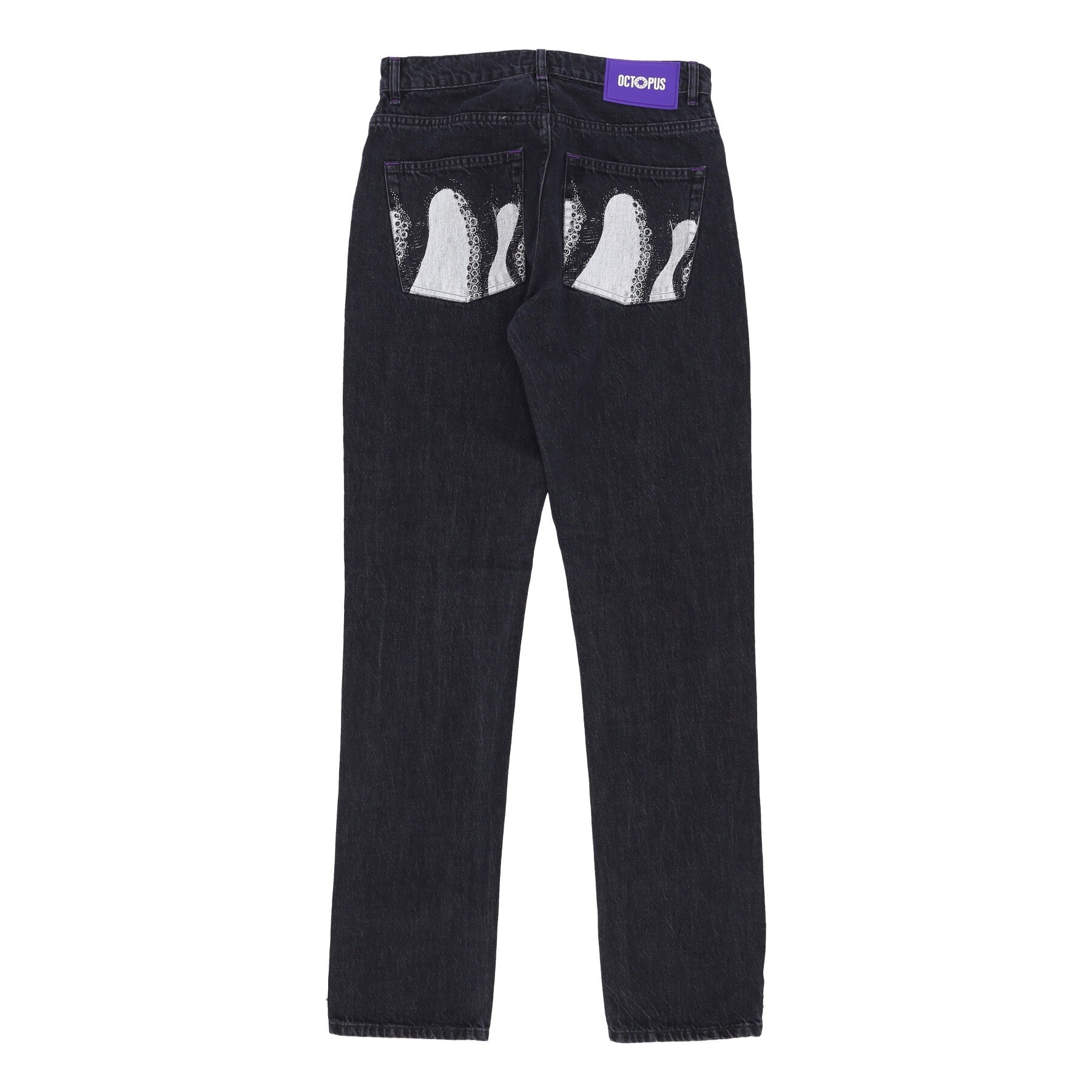 Octopus, Jeans Uomo Pockets Regular Denim, Black