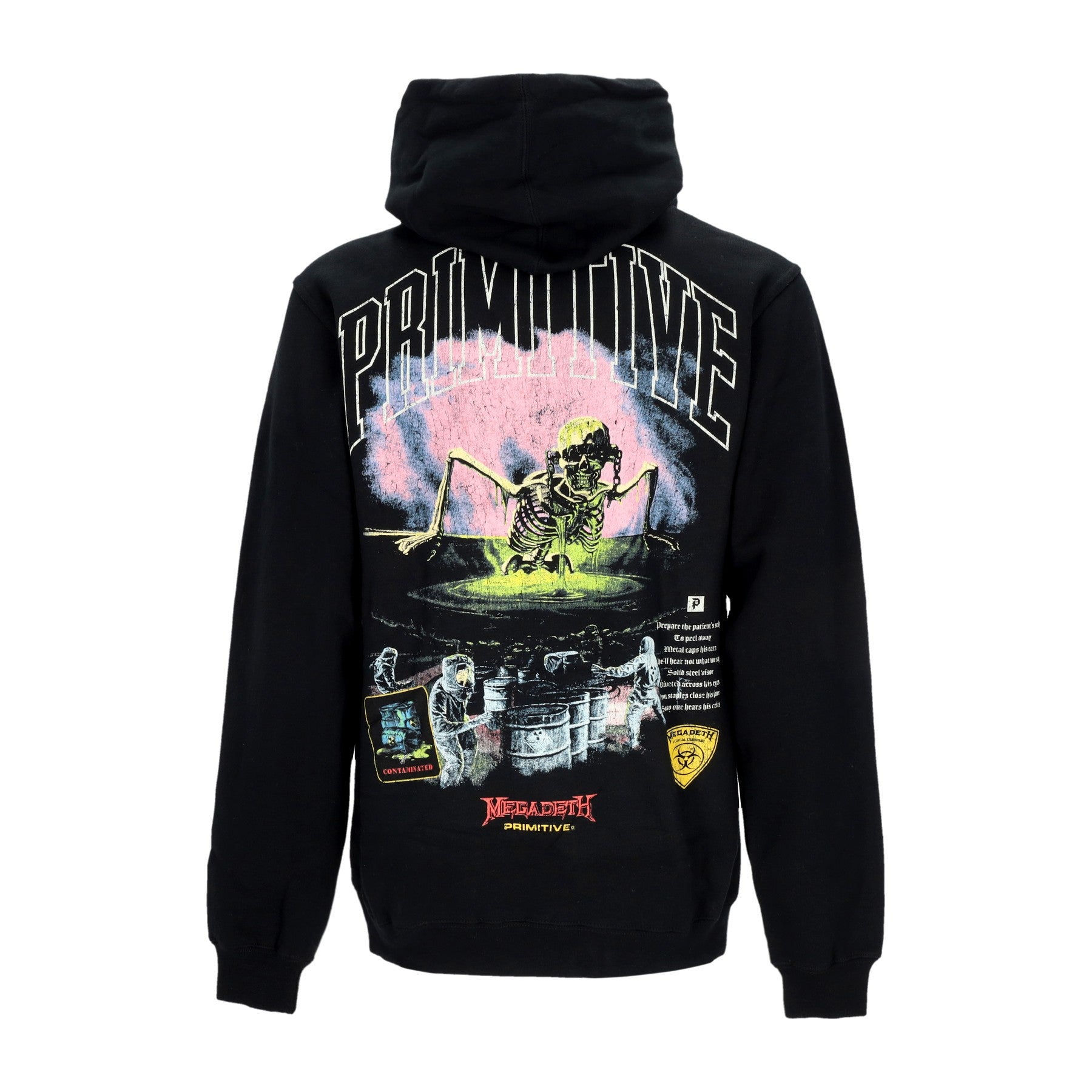 Primitive, Felpa Cappuccio Uomo Birth Hoodie X Megadeth, Black