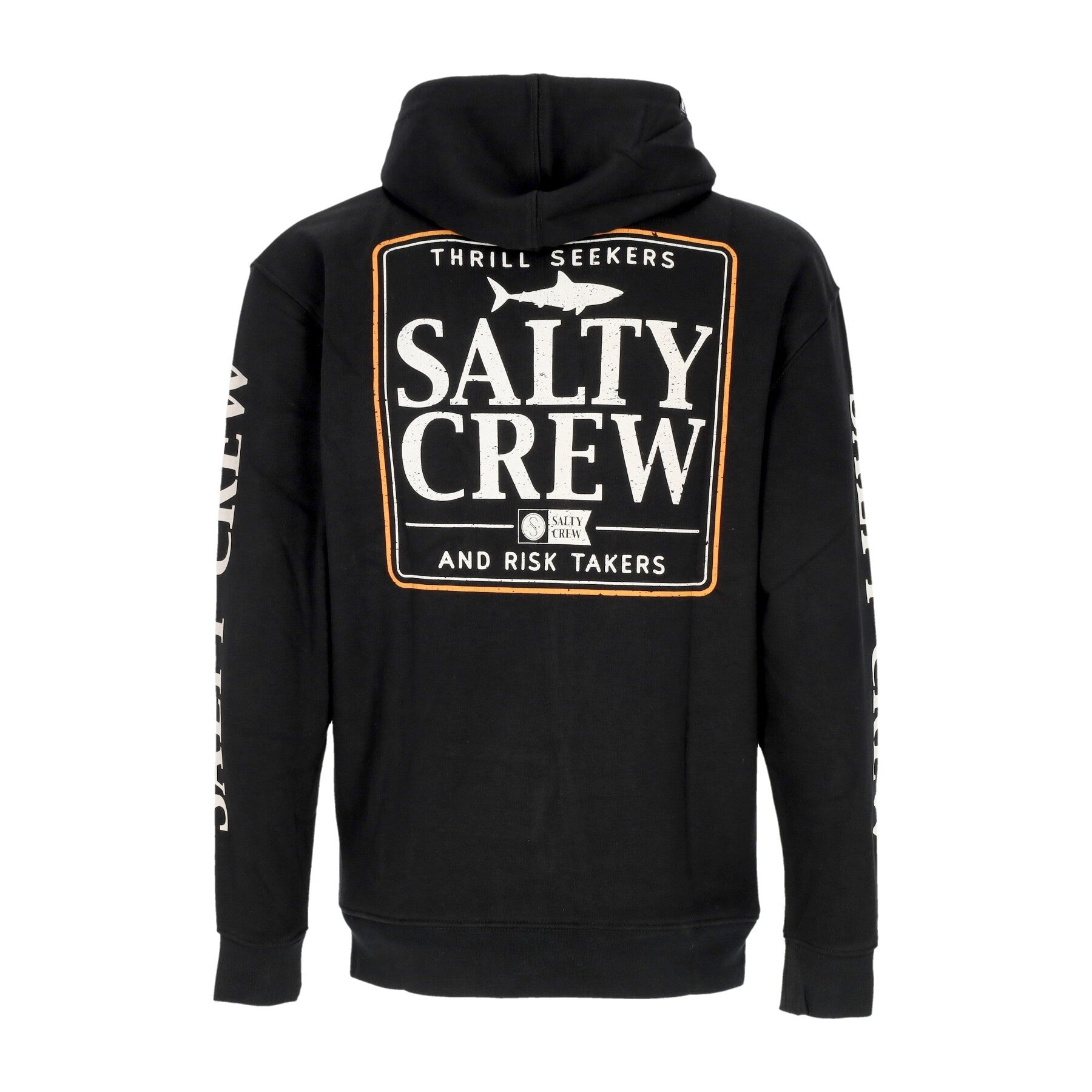 Salty Crew, Felpa Cappuccio Zip Uomo Coaster Zip Fleece, Black