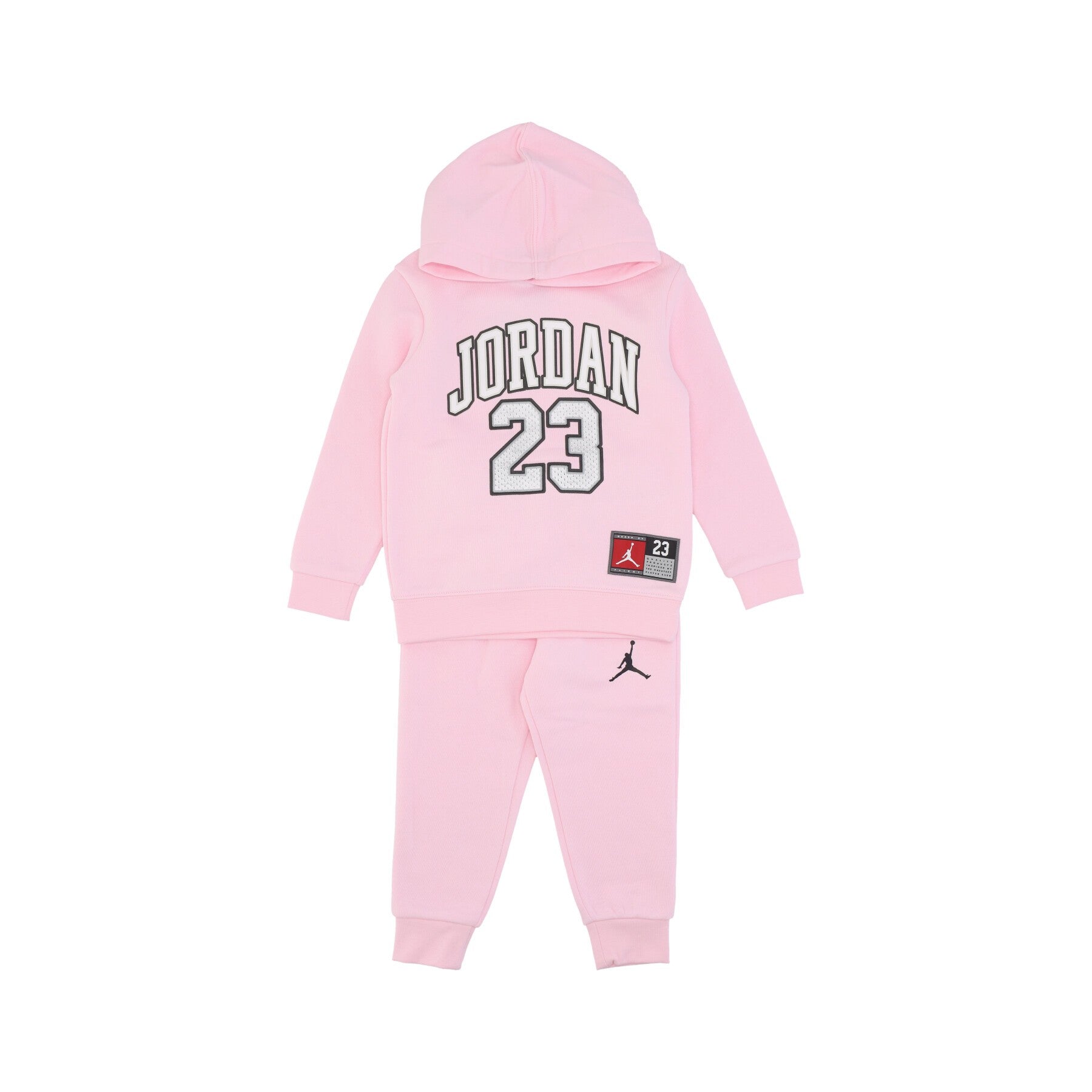 Jordan, Completo Tuta Bambino Jersey Pack Po Set, Pink Foam