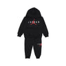 Jordan, Completo Tuta Bambino Sustainable Po Hoodie Set, Black