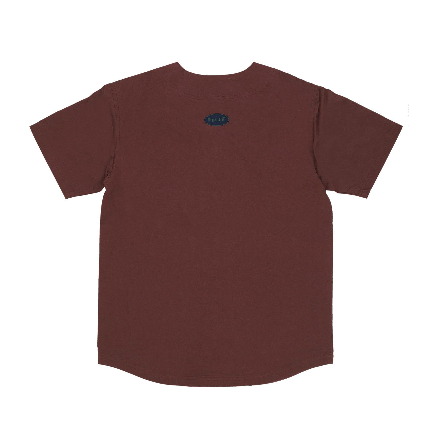 Huf, Casacca Bottoni Uomo Team Baseball Jersey, Eggplant