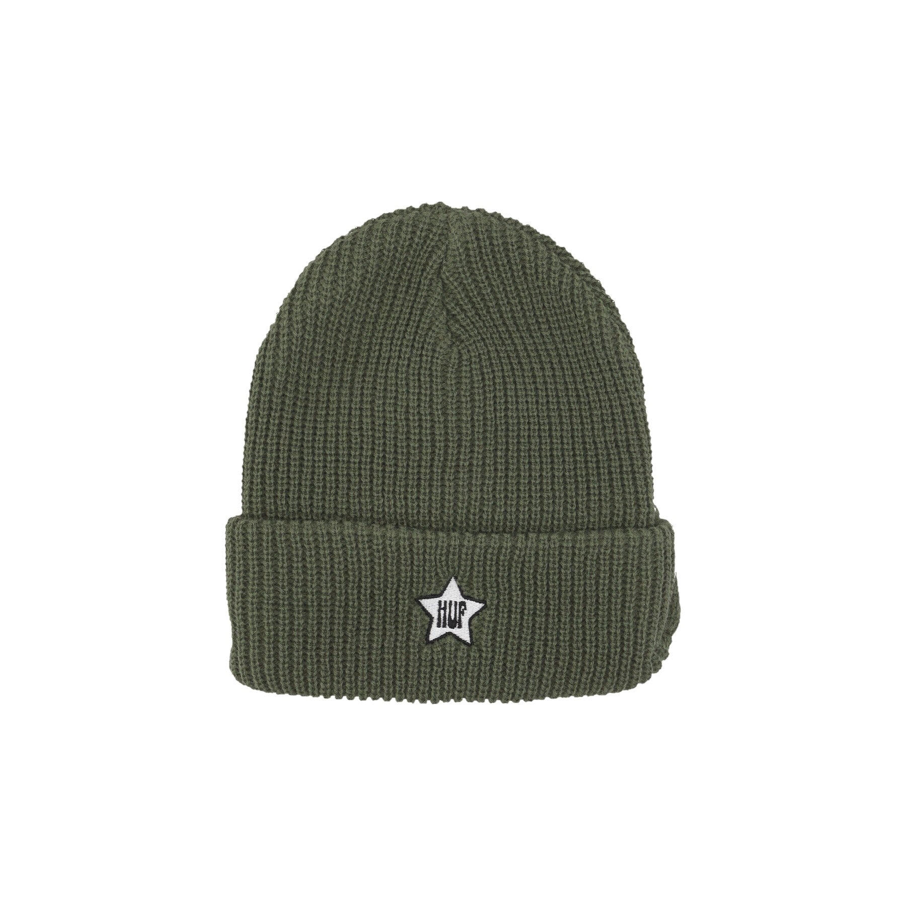 Huf, Cappello Uomo One Star Visor Beanie, Avocado