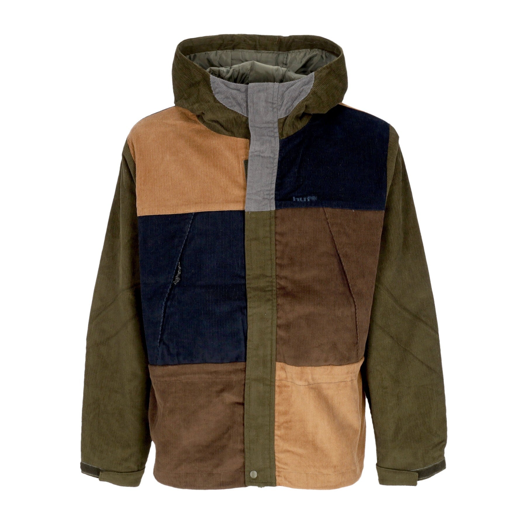 Huf, Giubbotto Uomo Contrast Cord Mountain Jacket, Avocado