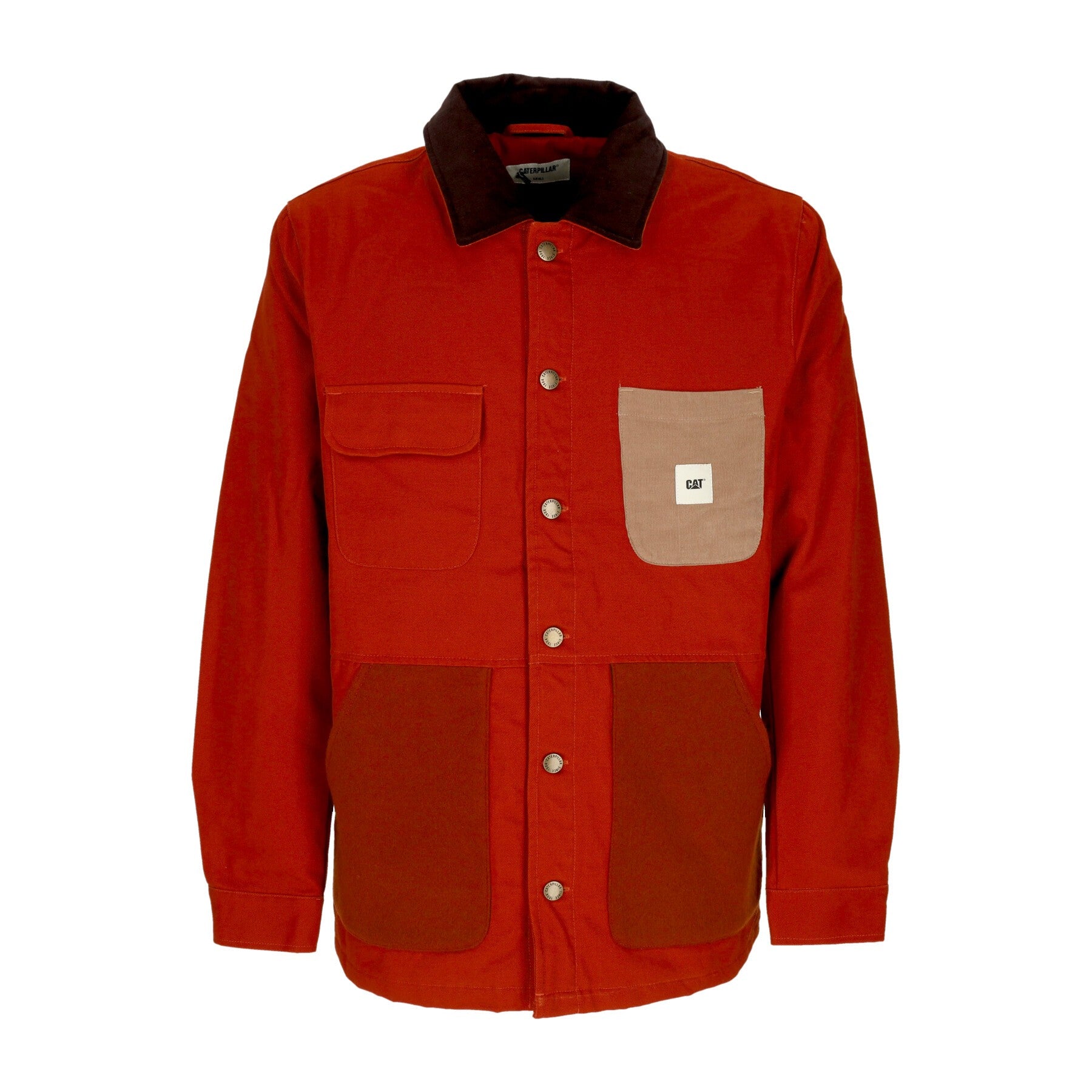 Caterpillar, Giacca Workwear Uomo Mix Media Jacket, Sienna Red