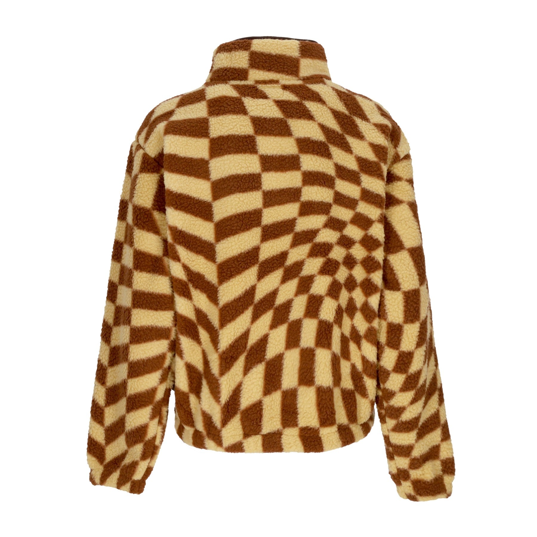 Giubbotto Pile Infilabile Donna Wavy Pop Over Jacket Sepia Multi