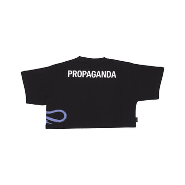 Propaganda, Maglietta Corta Donna W Logo Vertical Tee, Black