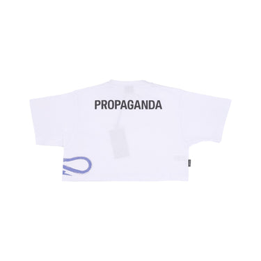 Propaganda, Maglietta Corta Donna W Logo Vertical Tee, White