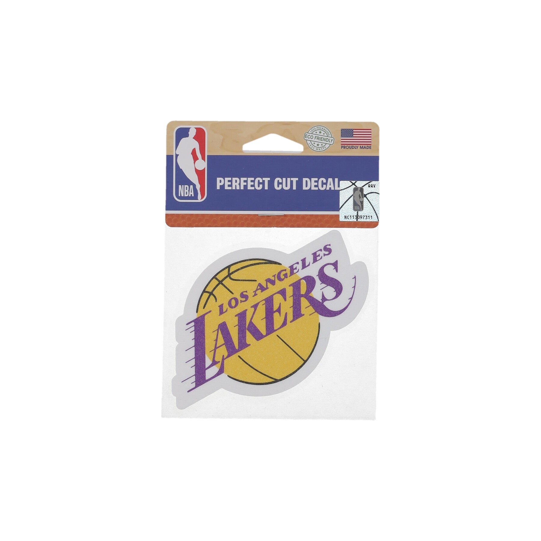 Wincraft, Decalcomania Unisex Nba 4 X 4” Perfect Cut Decal Loslak, Original Team Colors
