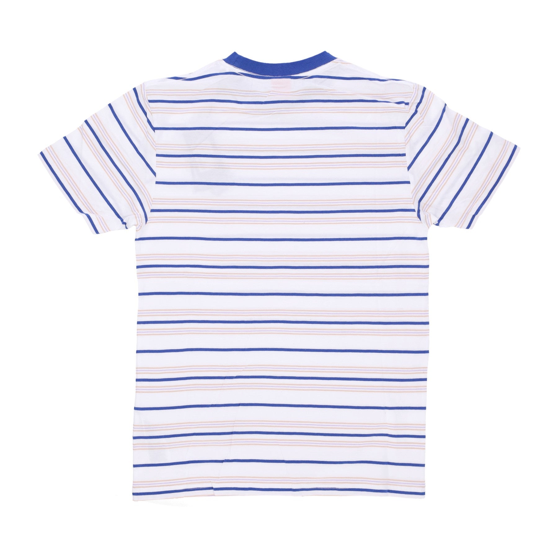 Men's T-Shirt Mini Hand Stripe Tee White Stripe