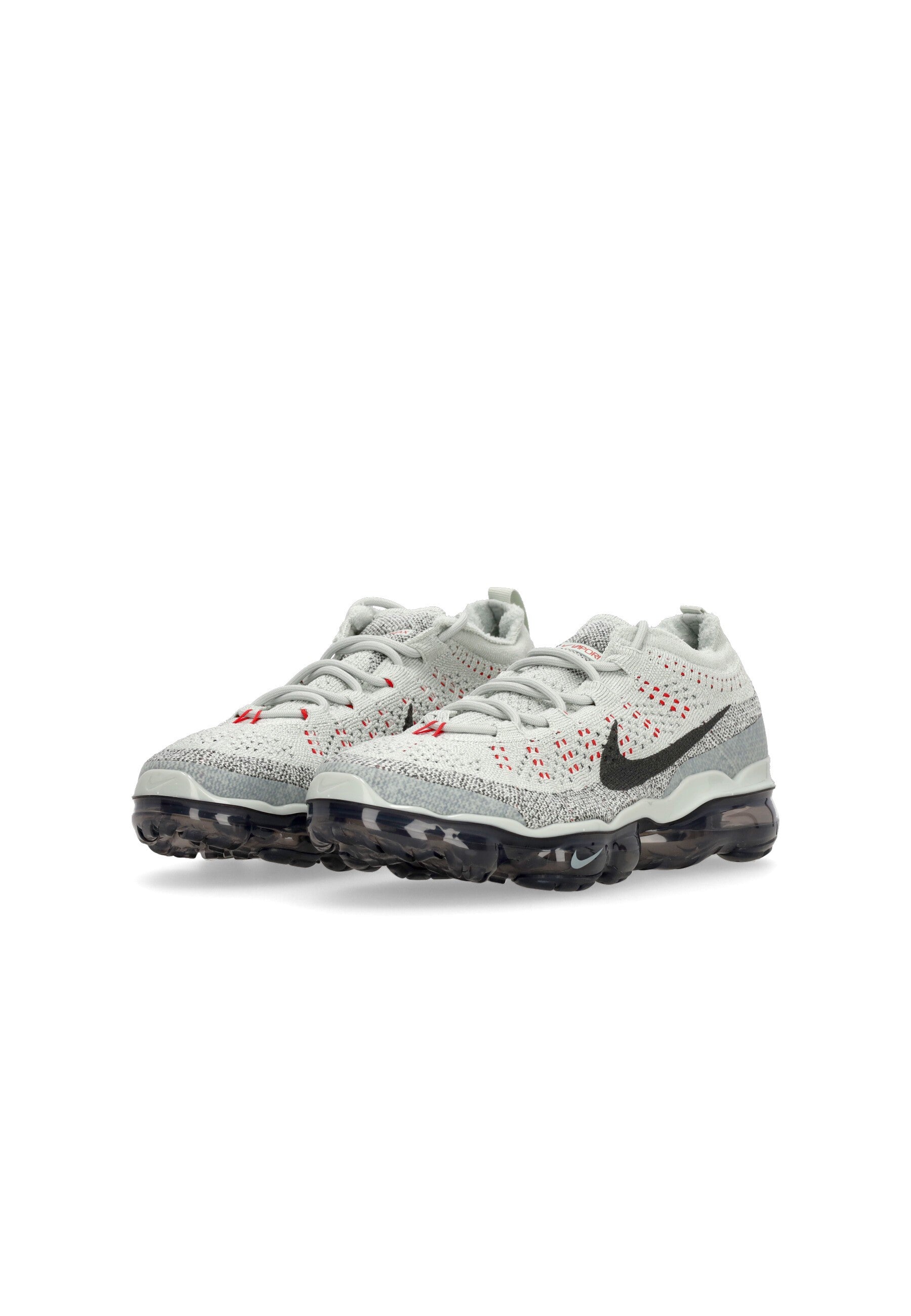 Basso Men's Scarpa Air Vapormax 2023 Flyknit Light Silver / Smoke Grey / Picante Red