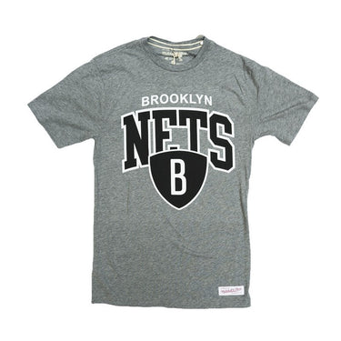 Mitchell & Ness, Maglietta Uomo Mitchell & Ness T-shirt Nba "brooklyn Nets" Team Arch Grey, Unico