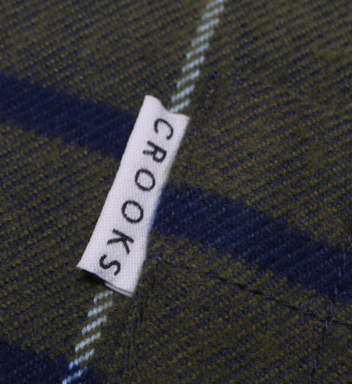 Crooks & Castles, Camicia Manica Lunga Uomo Crooks & Castles Shirt L/s "rafter" Navy/green/grey, 