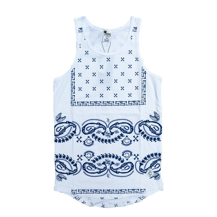Crooks & Castles, Canotta Uomo Crooks & Castles Tank Top "departed" White, Unico