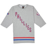 Majestic, Maglietta Manica 3/4 Uomo Majestic T-shirt 3/4 Sleeves Mlb "philadelphia Phillies" Sincots Grey, Unico