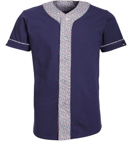 New Era, Casacca Uomo New Era Baseball Jersey "liberty Combo" Lightnavy/multi, Unico