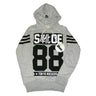 Shoeshine, Felpa Cappuccio Uomo Shoeshine Sweatshirt Hoodie "e5cu0416 Shoe 88 Tokyo Rockers" Grey Melange, Unico