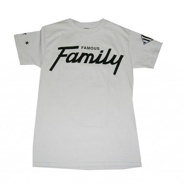 Famous, Maglietta Uomo Famous T-shirt "pro Game Family" Silver/black, Unico