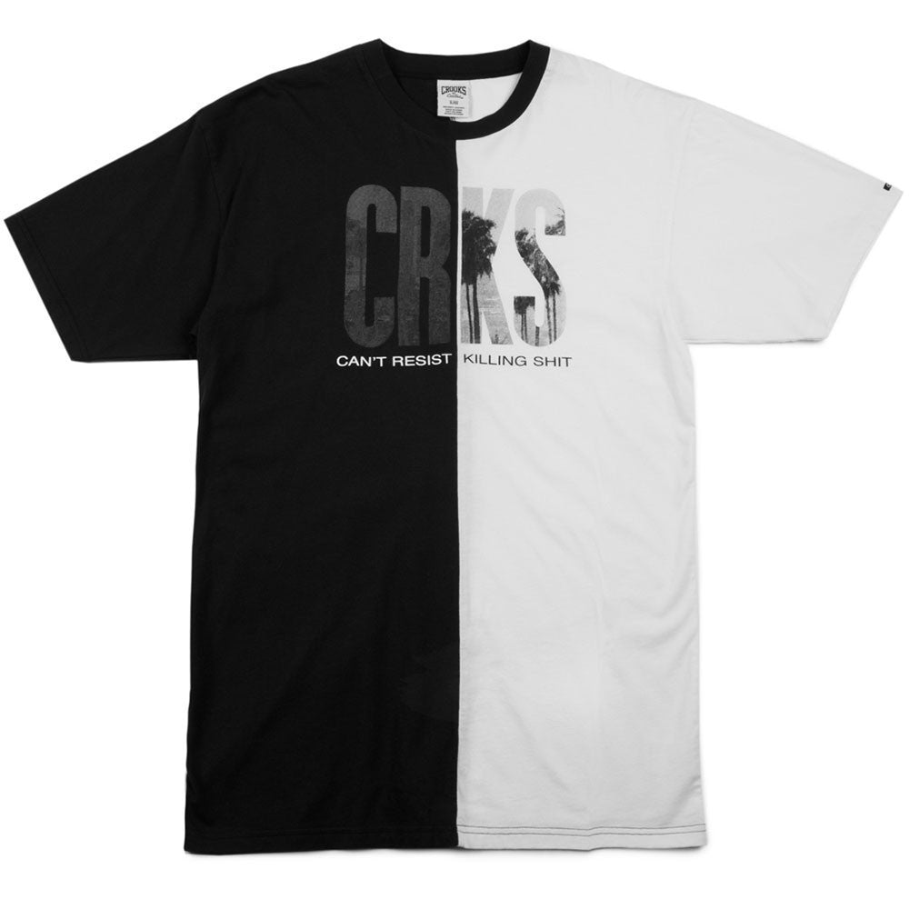 Crooks & Castles, Maglietta Uomo Crooks & Castles T-shirt "city" Black/white, Unico