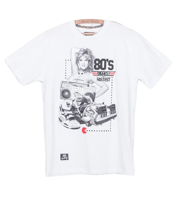 Backyard Cartel, Maglietta Uomo Backyard Cartel T-shirt "80's" White, Unico