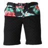 Two Angle, Pantalone Corto Uomo Two Angle Short "yaloha" Black, Unico