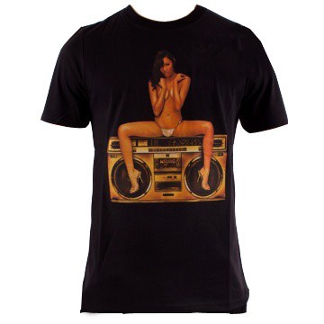 Wrung, Maglietta Uomo Wrung T-shirt "gold Boombox" Black, Unico