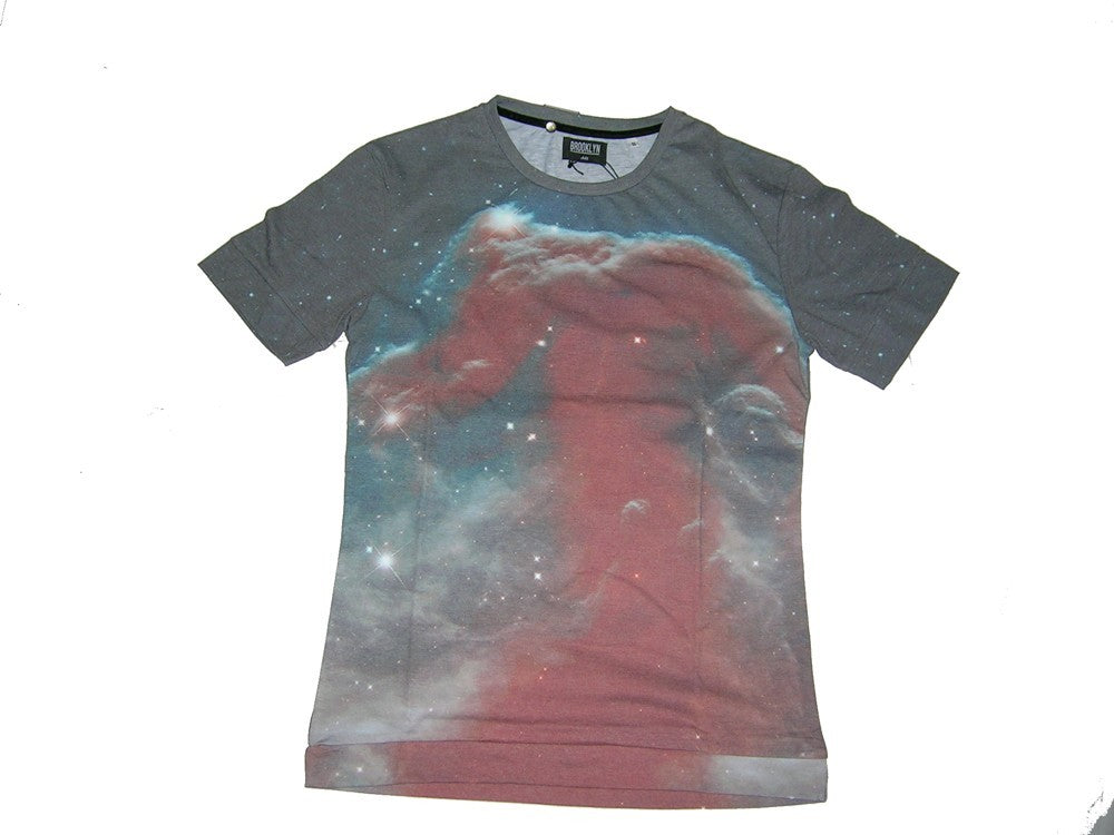 Brooklyn Haze, Maglietta Uomo Brooklyn Haze T-shirt "galaxy" Milky Way All Over, Unico