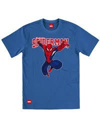Addict, Maglietta Uomo Addict Marvel T-shirt "spiderman The Amazing College" Blue, Unico
