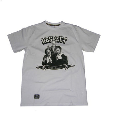 Backyard Cartel, Maglietta Uomo Backyard Cartel T-shirt "respect" White, Unico