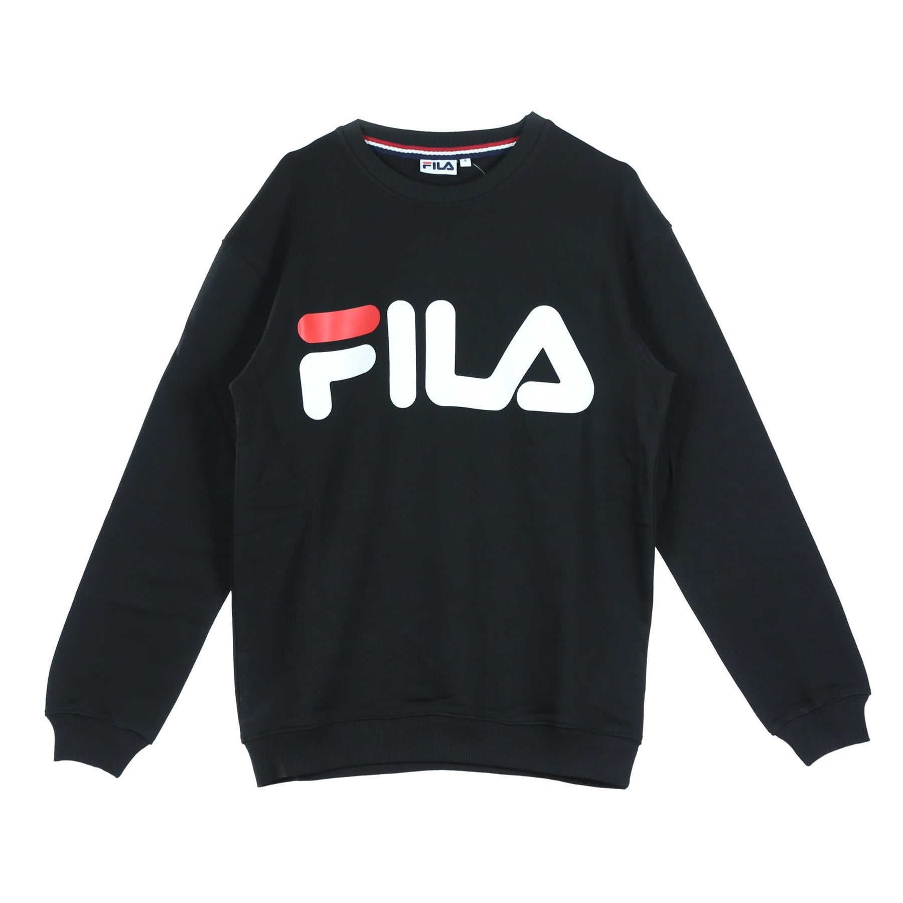Fila, Felpa Girocollo Uomo Classic Logo Sweat, Black