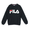 Fila, Felpa Girocollo Uomo Classic Logo Sweat, Black