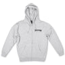 Thrasher, Felpa Cappuccio Zip Uomo Logo Zip, Grigio/nero