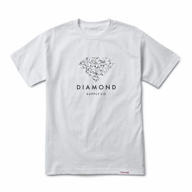 Diamond Supply, Maglietta Uomo Infinite Tee, Bianco