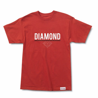 Diamond Supply, Maglietta Uomo Strike Tee, Rosso