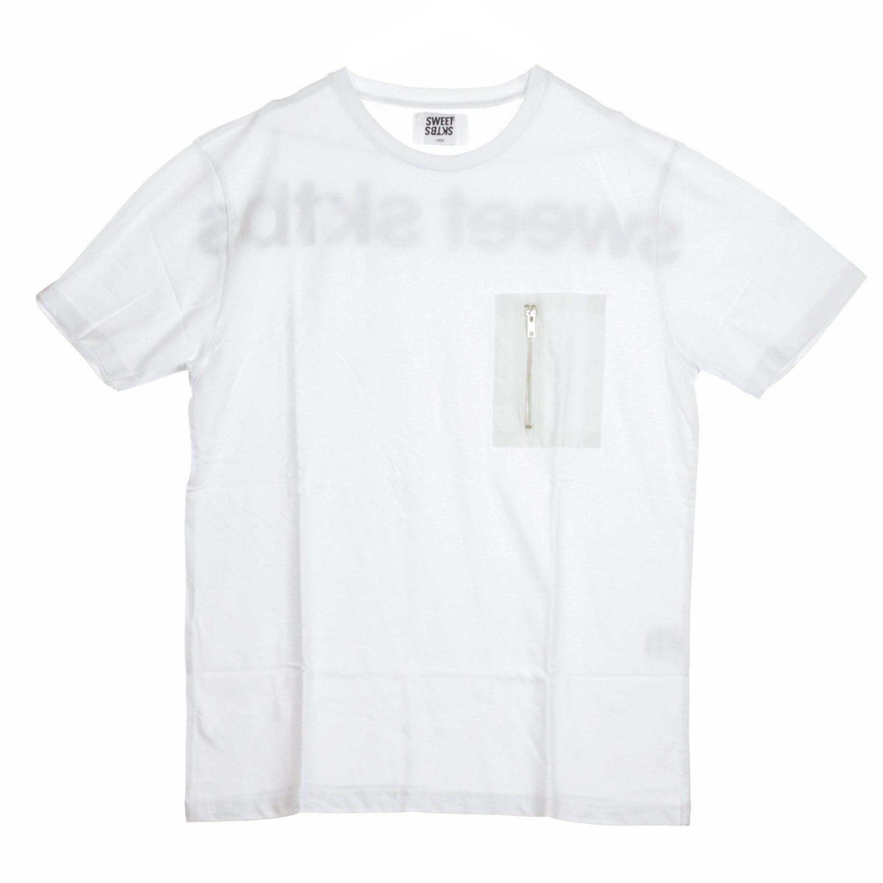 Sweet Skateboards, Maglietta Uomo Regular Sp Pocket, Bianco