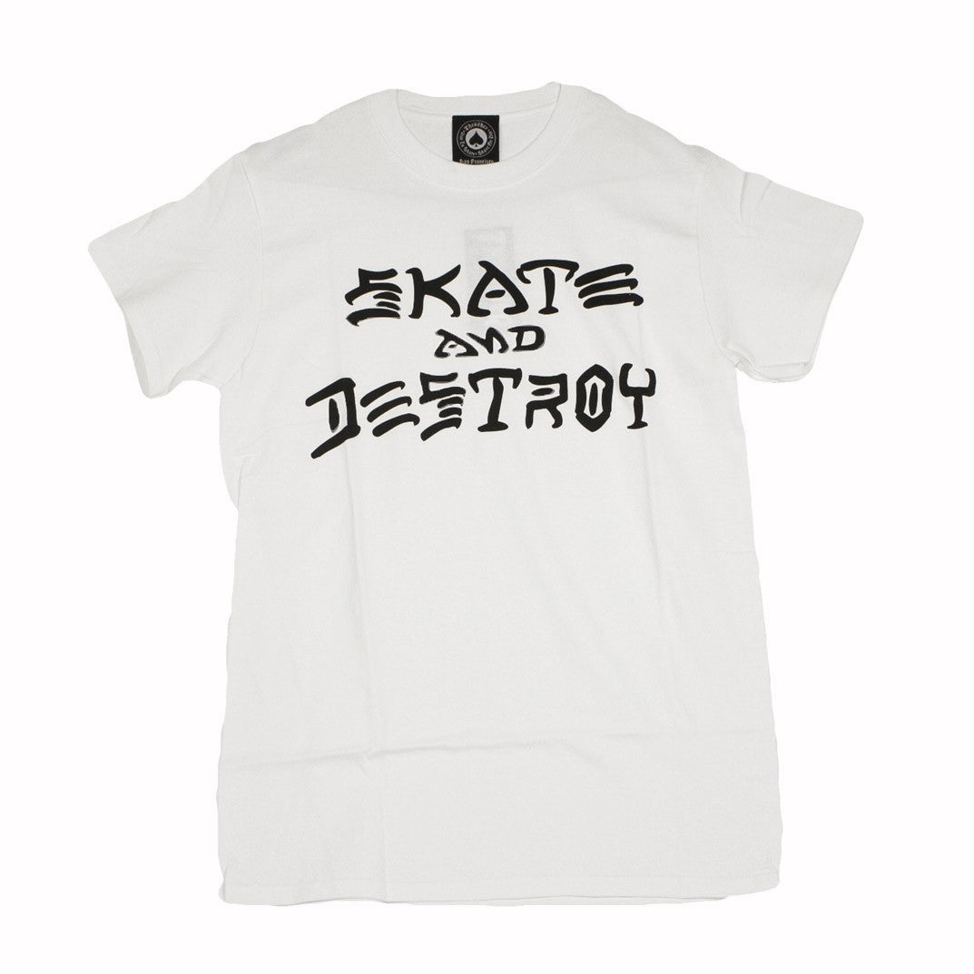 Thrasher, Maglietta Uomo Skate & Destroy Tee, White/black