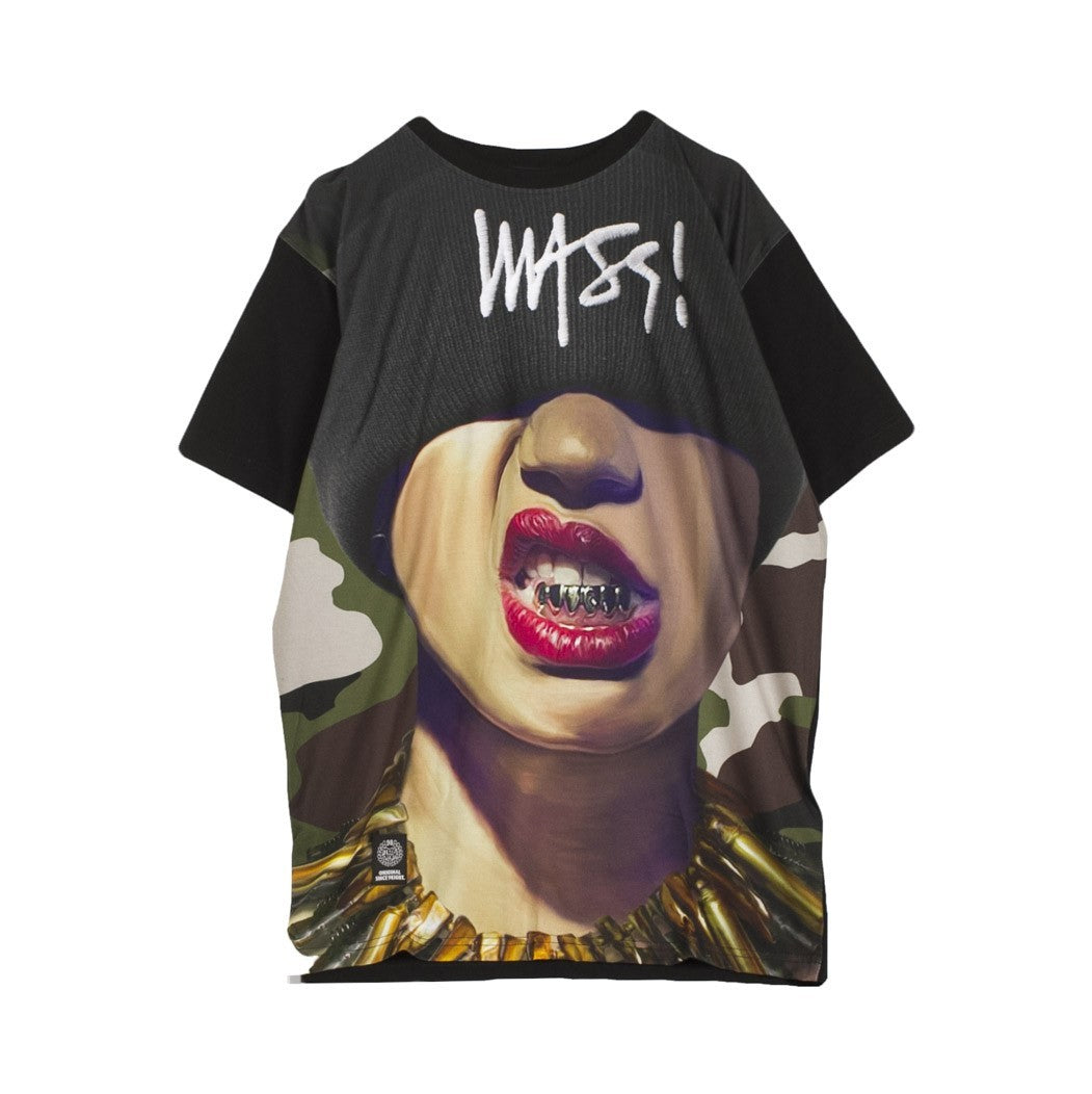 Mass Denim, Maglietta Uomo Goldie, Black