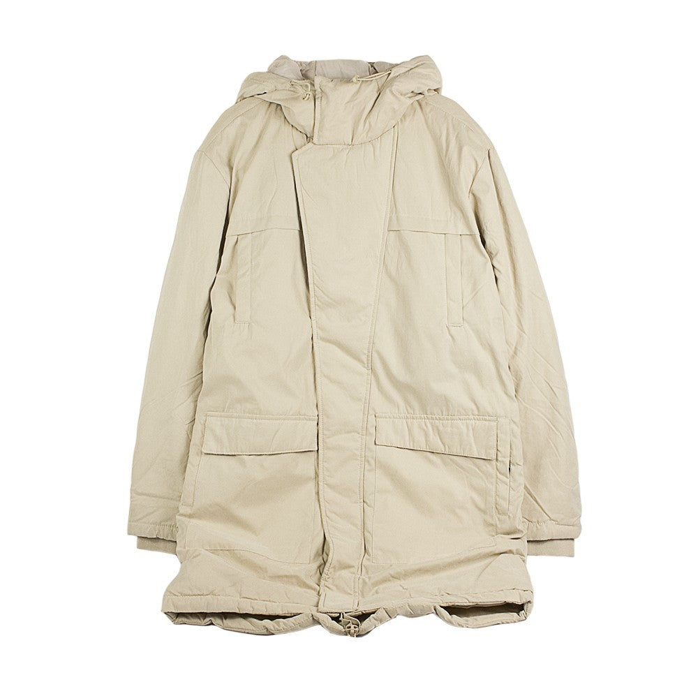 Urban Classics, Giaccone Lungo Uomo Cotton Peached Canvas Parka, Sand