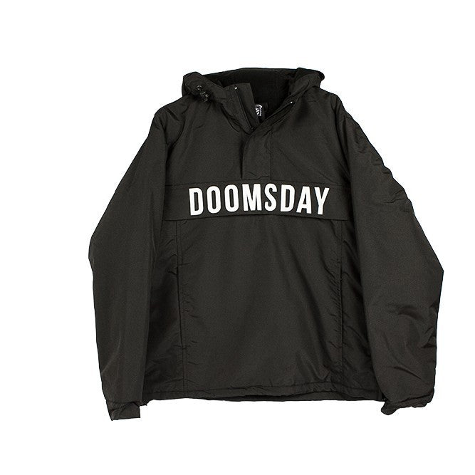 Doomsday, Giaccone Infilabile Uomo Hammerhead Pullover Jacket, Black/white