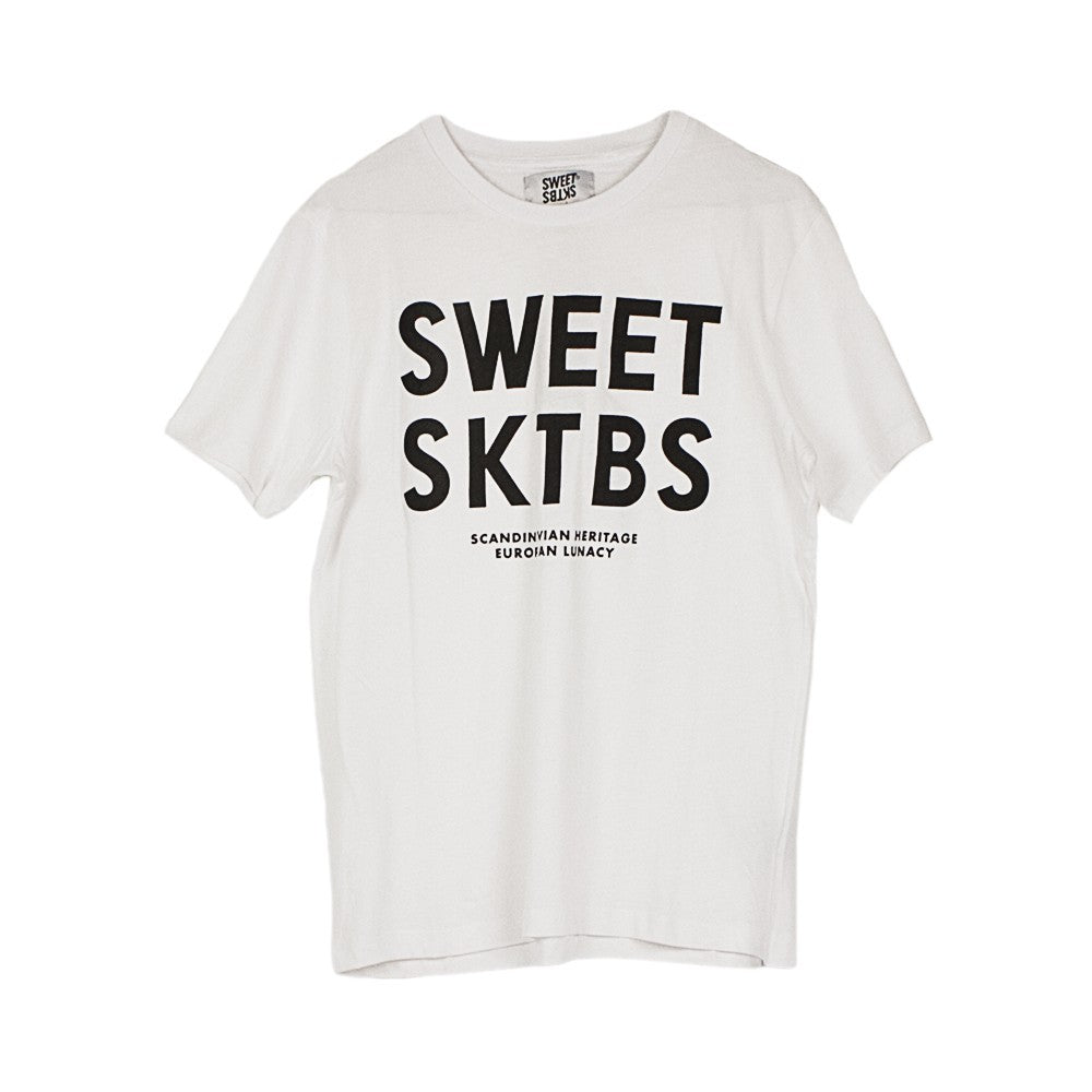 Sweet Skateboards, Maglietta Uomo Sweet Regular Enlist, White/black