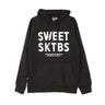 Sweet Skateboards, Felpa Cappuccio Uomo Sweet Regular Enlist, Black/white