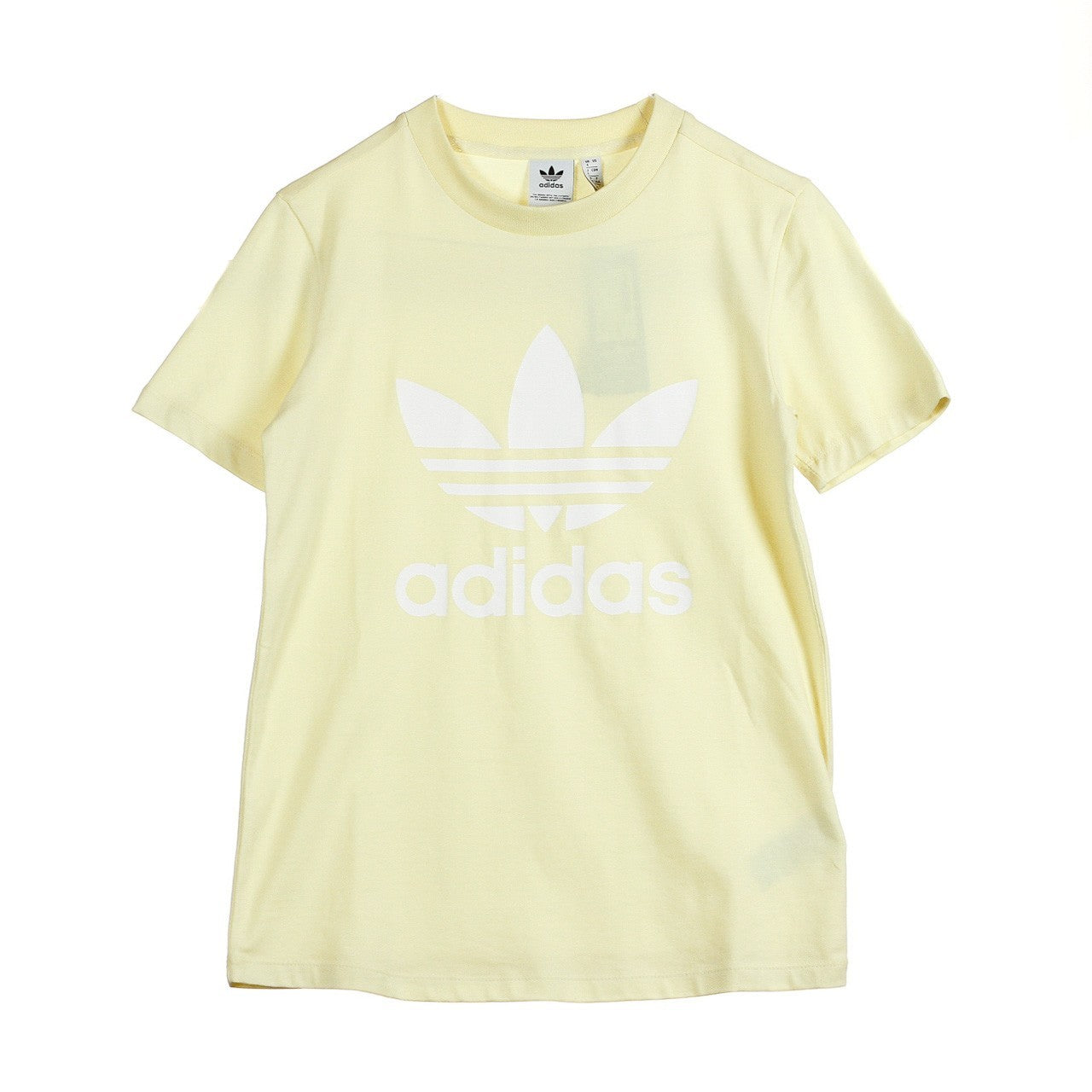 Adidas, Maglietta Donna Trefoil Tee, Mist Sun/white