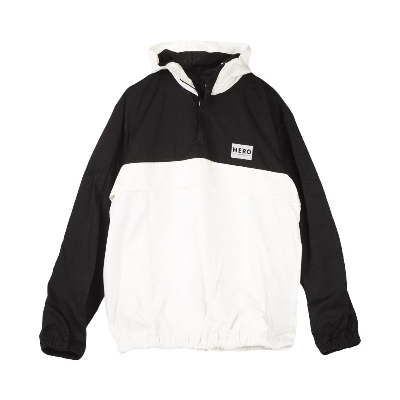 Hero's Heroine, Giacca A Vento Infilabile Uomo Windbreaker Keyline, Black/white