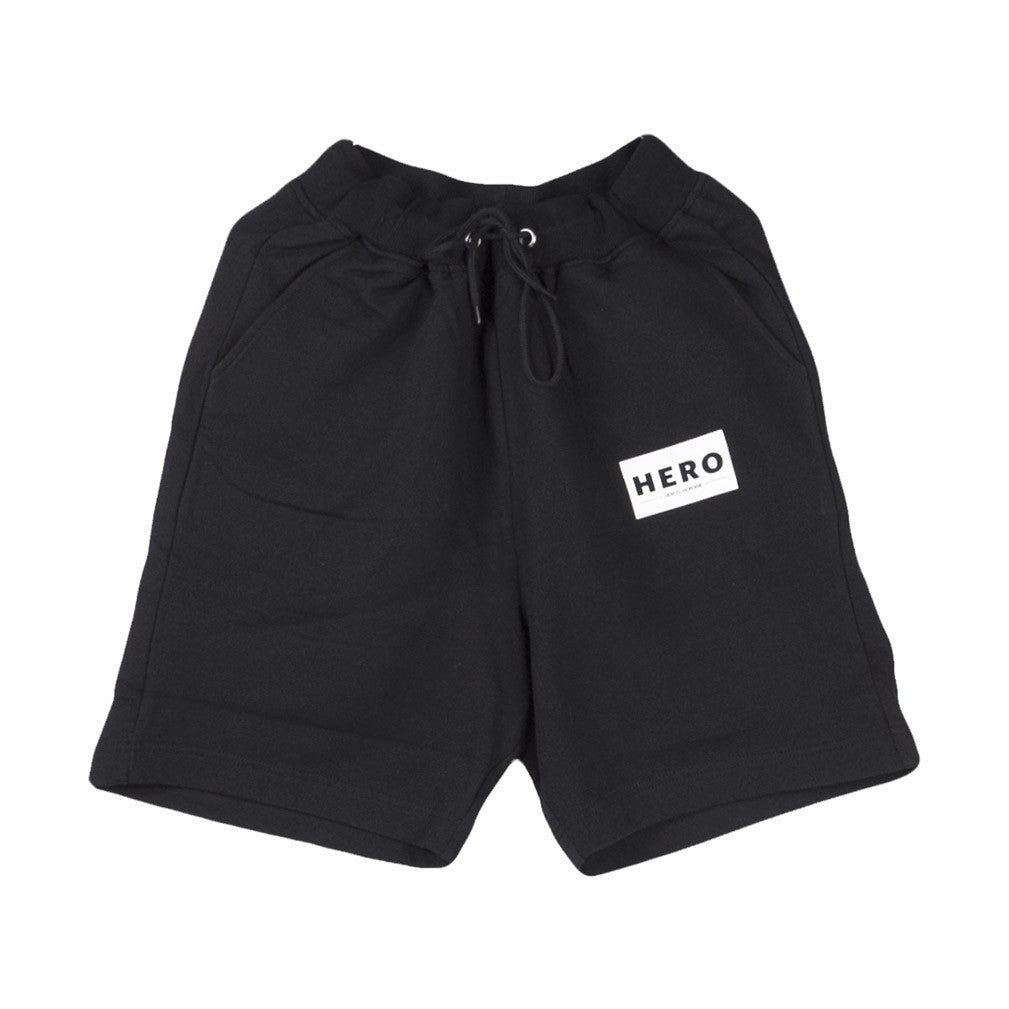 Hero's Heroine, Pantalone Corto Tuta Uomo Hero Patch, Black