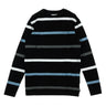 Diamond Supply, Maglietta Manica Lunga Uomo Paradise Striped Tee, Black