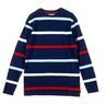 Diamond Supply, Maglietta Manica Lunga Uomo Paradise Striped Tee, Navy