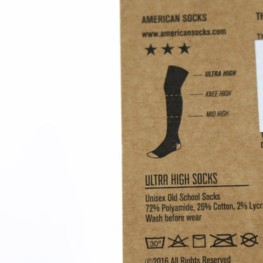 American Socks, Calza Alta Donna Ultra High Back In Black, 