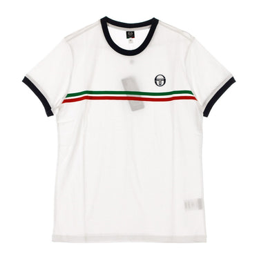 Sergio Tacchini, Maglietta Uomo Supermac 3, White/green/vintage Red
