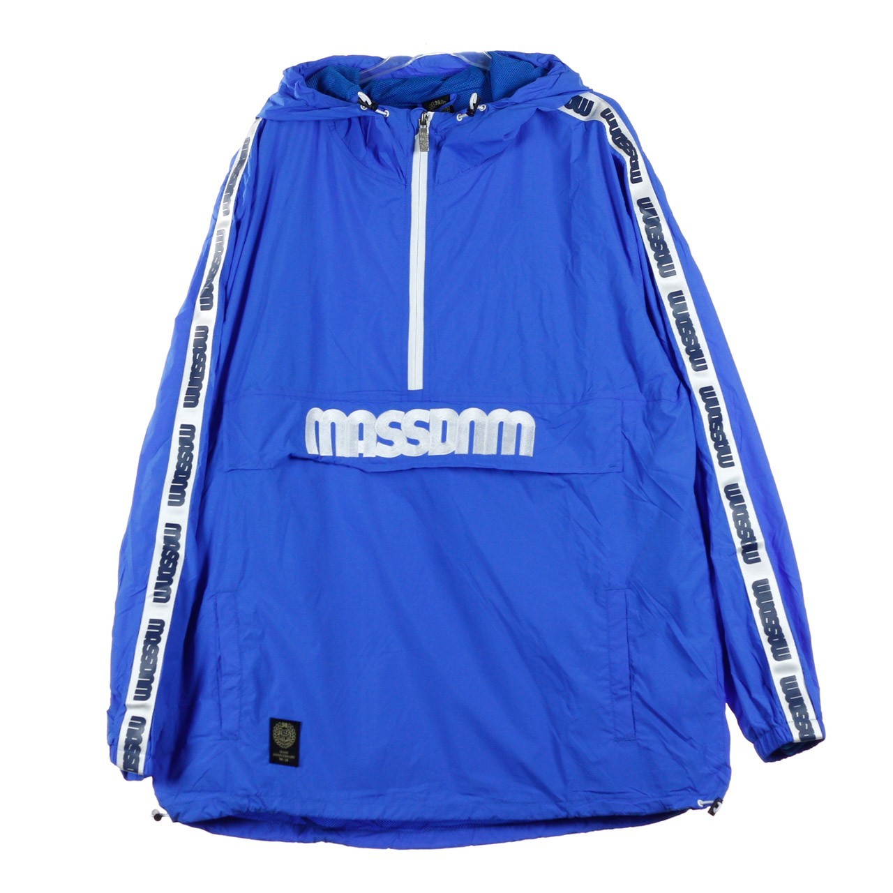 Mass Denim, Giacca A Vento Infilabile Uomo Protect, Royal/white