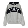 Ethik, Felpa Cappuccio Uomo Waves Hoodie, Grey/black